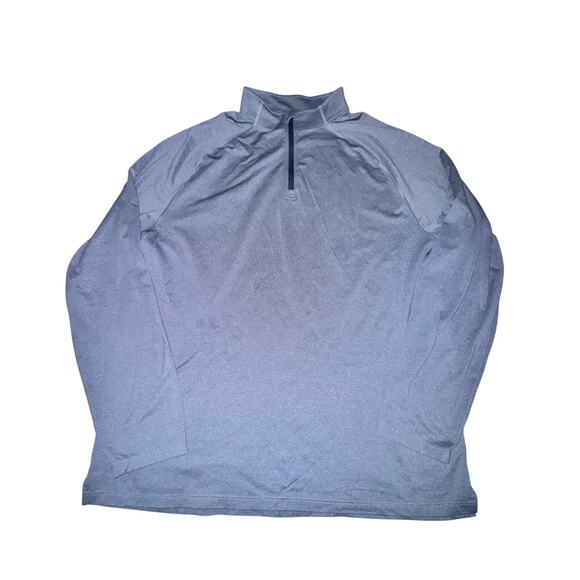Rhone Session 1/4 Zip Pullover Men's Size XXL Heather Light Blue UPF 50+ L/S8 - Picture 1 of 6